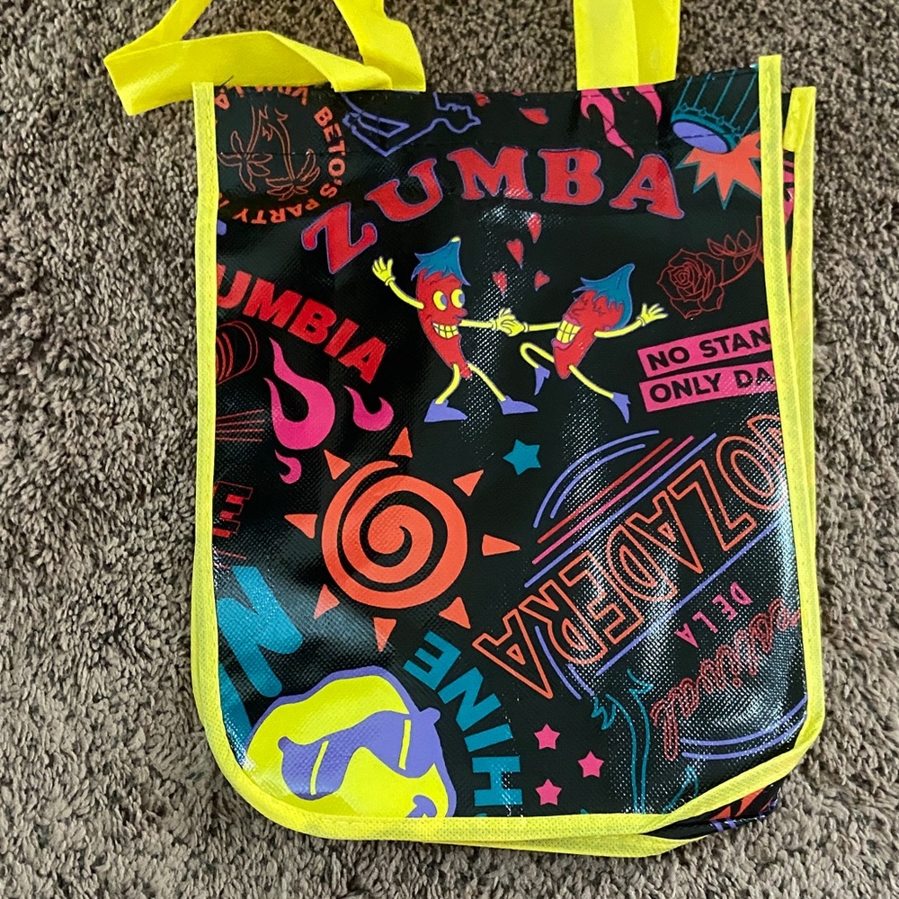 Zumba Fitness Colorful Graphic Tote Bag